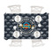 Airstream Club International Logo Tablecloths (58"x102") - TOP VIEW (with plates)