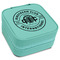 Airstream Club International Logo Travel Jewelry Boxes - Leatherette - Teal - Angled View