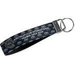 Airstream Club International Logo Webbing Keychain Fob - Small