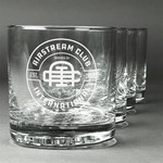 Airstream Club International Logo Whiskey Glasses - Engraved - Set of 4