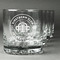 Airstream Club International Logo Whiskey Glasses Set of 4 - Engraved Front