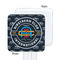 Airstream Club International Logo White Plastic Stir Stick - Single Sided - Square - Front & Back