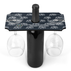 Airstream Club International Logo Wine Bottle & Glass Holder