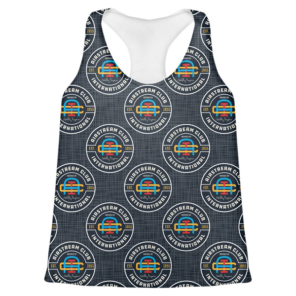 Custom Airstream Club International Logo Womens Racerback Tank Top - Medium