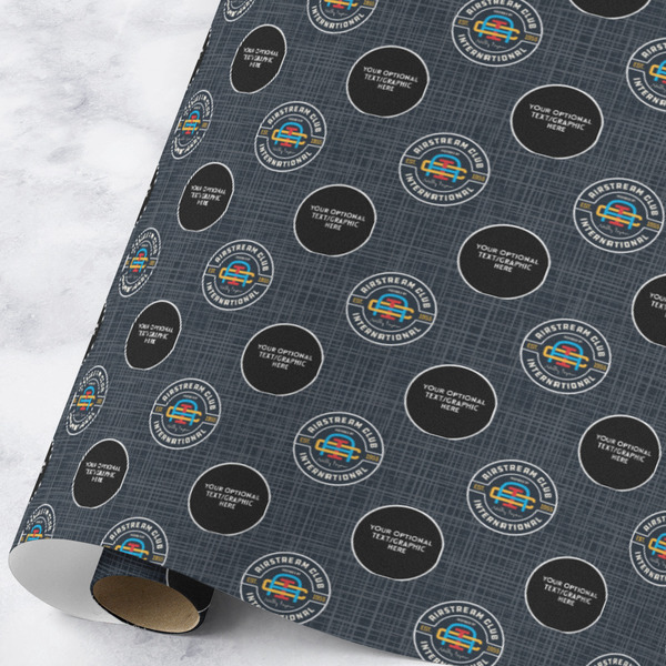 Custom Airstream Club International Logo Wrapping Paper Roll - Large - Matte