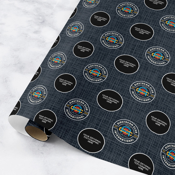 Custom Airstream Club International Logo Wrapping Paper Roll - Medium - Satin