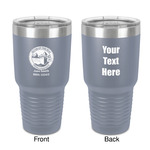 Silver on the Seas 30 oz Stainless Steel Tumbler - Grey - Double-Sided