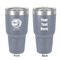 Silver on the Seas 30 oz Stainless Steel Ringneck Tumbler - Grey - Double Sided - Front & Back