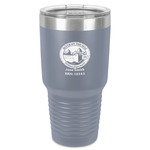 Silver on the Seas 30 oz Stainless Steel Tumbler - Grey - Single-Sided