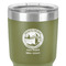 Silver on the Seas 30 oz Stainless Steel Ringneck Tumbler - Olive - Close Up