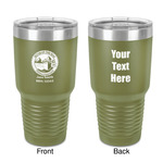 Silver on the Seas 30 oz Stainless Steel Tumbler - Olive - Double-Sided