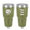 Silver on the Seas 30 oz Stainless Steel Ringneck Tumbler - Olive - Double Sided - Front & Back