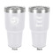 Silver on the Seas 30 oz Stainless Steel Ringneck Tumbler - White - Double Sided - Front & Back