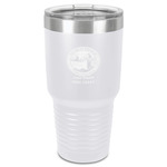 Silver on the Seas 30 oz Stainless Steel Tumbler - White - Single-Sided