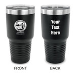 Silver on the Seas 30 oz Stainless Steel Tumbler - Black - Double-Sided