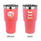 Silver on the Seas 30 oz Stainless Steel Ringneck Tumblers - Coral - Double Sided - APPROVAL