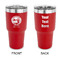 Silver on the Seas 30 oz Stainless Steel Ringneck Tumblers - Red - Double Sided - APPROVAL