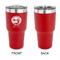 Silver on the Seas 30 oz Stainless Steel Ringneck Tumblers - Red - Single Sided - APPROVAL