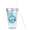 Silver on the Seas Acrylic Tumbler - Full Print - Front straw out