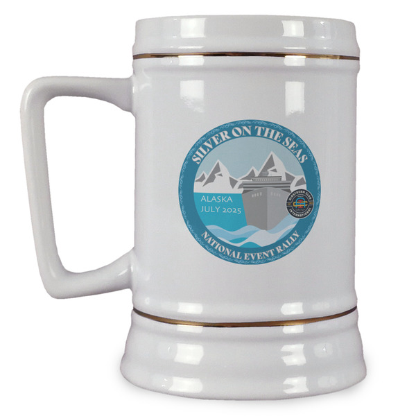 Custom Silver on the Seas Beer Stein