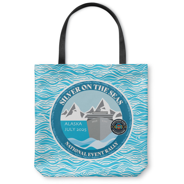 Custom Silver on the Seas Canvas Tote Bag - Small - 13" x 13"