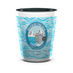 Silver on the Seas Ceramic Shot Glass - 1.5 oz - Two Tone - Single