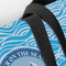 Silver on the Seas Closeup of Tote w/Black Handles