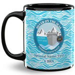 Silver on the Seas 11 oz Coffee Mug - Black