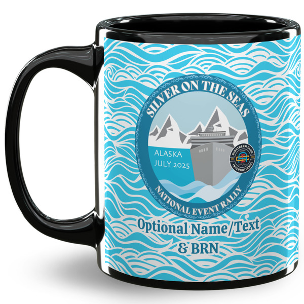 Custom Silver on the Seas 11 oz Coffee Mug - Black