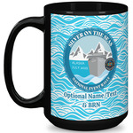 Silver on the Seas 15 oz Coffee Mug - Black