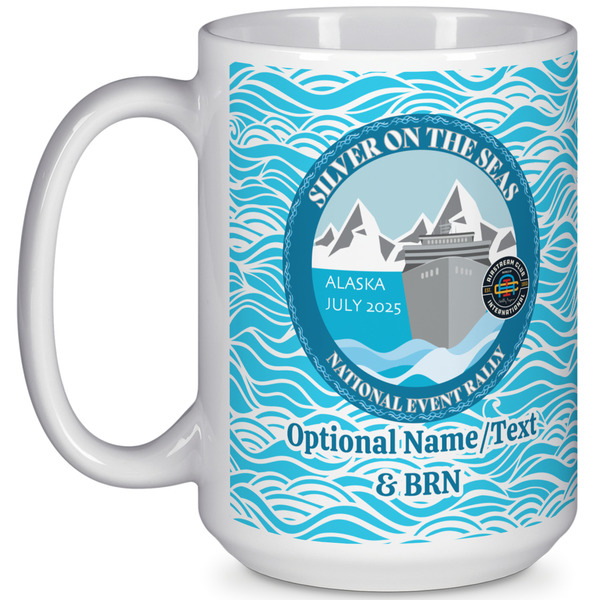 Custom Silver on the Seas 15 oz Coffee Mug - White