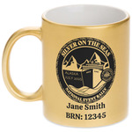 Silver on the Seas Metallic Gold Mug