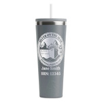 Silver on the Seas RTIC Everyday Tumbler with Straw - 28oz - Grey - Double-Sided