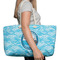 Silver on the Seas Large Rope Tote Bag - In Context View