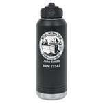 Silver on the Seas Water Bottle - Laser Engraved