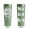 Silver on the Seas Light Green RTIC Everyday Tumbler - 28 oz. - Front and Back