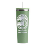 Silver on the Seas RTIC Everyday Tumbler with Straw - 28oz - Light Green - Single-Sided