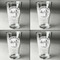 Silver on the Seas Set of Four Engraved Beer Glasses - Individual View