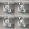 Silver on the Seas Set of Four Personalized Stemless Wineglasses (Approval)