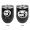 Silver on the Seas Stainless Wine Tumblers - Black - Double Sided - Approval