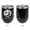 Silver on the Seas Stainless Wine Tumblers - Black - Single Sided - Approval