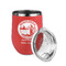 Silver on the Seas Stainless Wine Tumblers - Coral - Single Sided - Alt View