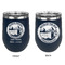 Silver on the Seas Stainless Wine Tumblers - Navy - Double Sided - Approval