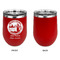 Silver on the Seas Stainless Wine Tumblers - Red - Single Sided - Approval