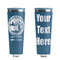 Silver on the Seas Steel Blue RTIC Everyday Tumbler - 28 oz. - Front and Back