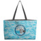 Silver on the Seas Tote w/Black Handles - Front View