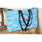 Silver on the Seas Tote w/Black Handles - Lifestyle View