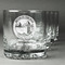 Silver on the Seas Whiskey Glasses Set of 4 - Engraved Front