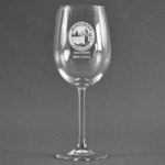 Silver on the Seas Wine Glass - Laser Engraved