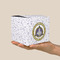 Dental Insignia / Emblem Cube Favor Gift Box - Scale View